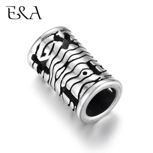 Stainless Steel Slider Tube Beads Mathematical Symbols Slide Charms
