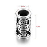 Stainless Steel Slider Tube Beads Mathematical Symbols Slide Charms