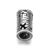 Stainless Steel Slider Tube Beads Mathematical Symbols Slide Charms