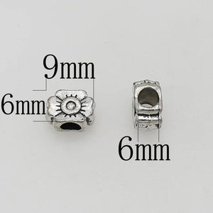 20pcs Big Hole Flower Beads for DIY Jewelry Making