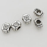 20pcs Big Hole Flower Beads for DIY Jewelry Making