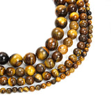 Yellow Tiger Eye Stone Spacer Beads Round DIY Jewelry Making