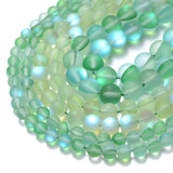 Matte Austrian Crystals Moonstone Bead Round Bulk Jewelry Bead 6-10mm