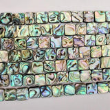 10pcs Abalone Shell Loose Beads 12mm Square Charms Jewelry Making DIY
