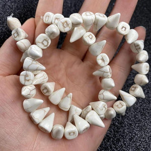 Turquoise Tower Shape Beads for DIY Jewelry Making