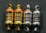 OMH 18x5mm 10 Sets Magnetic Clasps Silver Round Charms