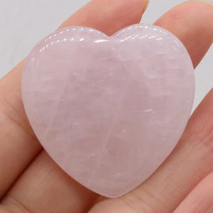Rose Quartz Heart Shape Agates Beads 40x40mm