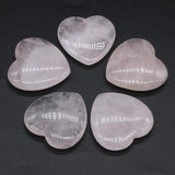 Rose Quartz Heart Shape Agates Beads 40x40mm