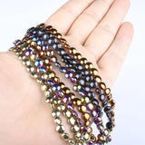 6mm Plated Hematite Disc Flat Round Loose Beads for Jewelry Making