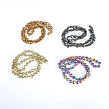6mm Plated Hematite Disc Flat Round Loose Beads for Jewelry Making