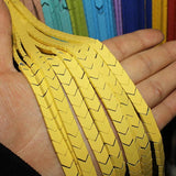 8x8mm Hematite Rubber Beads Candy Colors Matte Arrow Piece