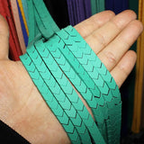 8x8mm Hematite Rubber Beads Candy Colors Matte Arrow Piece