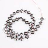 Natural Stone 11mm Hematite Square Beads for DIY Jewelry Making