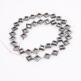 Natural Stone 11mm Hematite Square Beads for DIY Jewelry Making