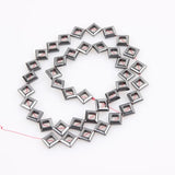 Natural Stone 11mm Hematite Square Beads for DIY Jewelry Making