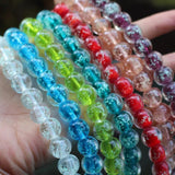 20Pcs/Lot 12mm Simply Round Luminous Lampwork Glass Beads for Jewelry Making