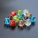 20Pcs/Lot 12mm Simply Round Luminous Lampwork Glass Beads for Jewelry Making
