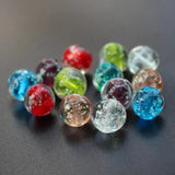 20Pcs/Lot 12mm Simply Round Luminous Lampwork Glass Beads for Jewelry Making