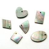 10pcs Abalone Shell Rectangular Pendant for DIY Jewelry Making