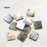 10pcs Abalone Shell Rectangular Pendant for DIY Jewelry Making