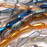 Faceted Drop Glass Beads 4X10/3X7MM Crystal Beads For Jewelry Making