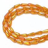 Faceted Drop Glass Beads 4X10/3X7MM Crystal Beads For Jewelry Making
