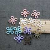 5pcs Natural Freshwater Shell 16mm Carved Flower Beads DIY Jewelry Making