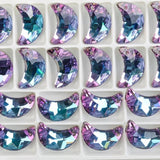 20pcs Pinkish Purple Heart Glass Beads for DIY Jewelry Making