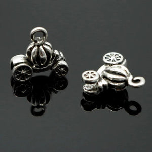 Silver Wheel Bead Pendant for European Bracelets & Necklaces