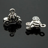 Silver Wheel Bead Pendant for European Bracelets & Necklaces