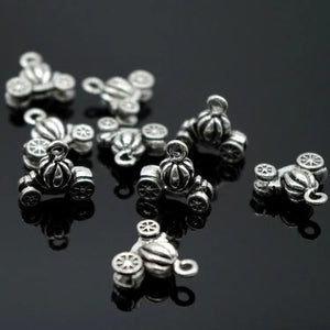 Silver Wheel Bead Pendant for European Bracelets & Necklaces