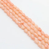 5mm Coral Water Drop Loose Bead High Natural Sea Bamboo Necklace Bracelet