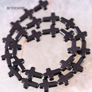 Howlite Cross Beads Pendant Lot of 25 Pieces