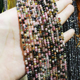 Natural Tourmaline Beads 2-3mm Lapis Lazuli Loose Beads