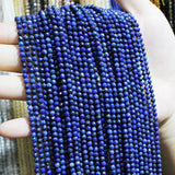 Natural Tourmaline Beads 2-3mm Lapis Lazuli Loose Beads