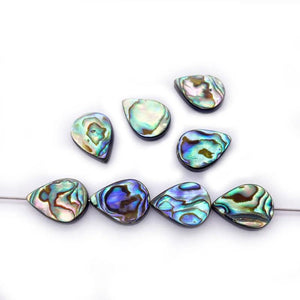 2pcs Abalone Shell Loose Beads Round DIY Jewelry Earrings Necklace