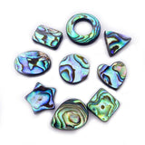 2pcs Abalone Shell Loose Beads Round DIY Jewelry Earrings Necklace