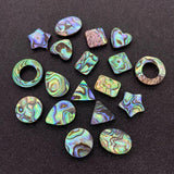 2pcs Abalone Shell Loose Beads Round DIY Jewelry Earrings Necklace
