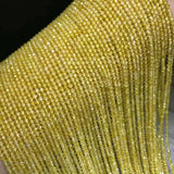 Natural Lemon Yellow Zircon Cut Surface Bead Loose Beads for DIY Jewelry Making