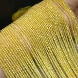 Natural Lemon Yellow Zircon Cut Surface Bead Loose Beads for DIY Jewelry Making