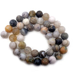 Bamboo Agate Stone Beads 6/8/10mm Round Shaped DIY Necklace Bracelets