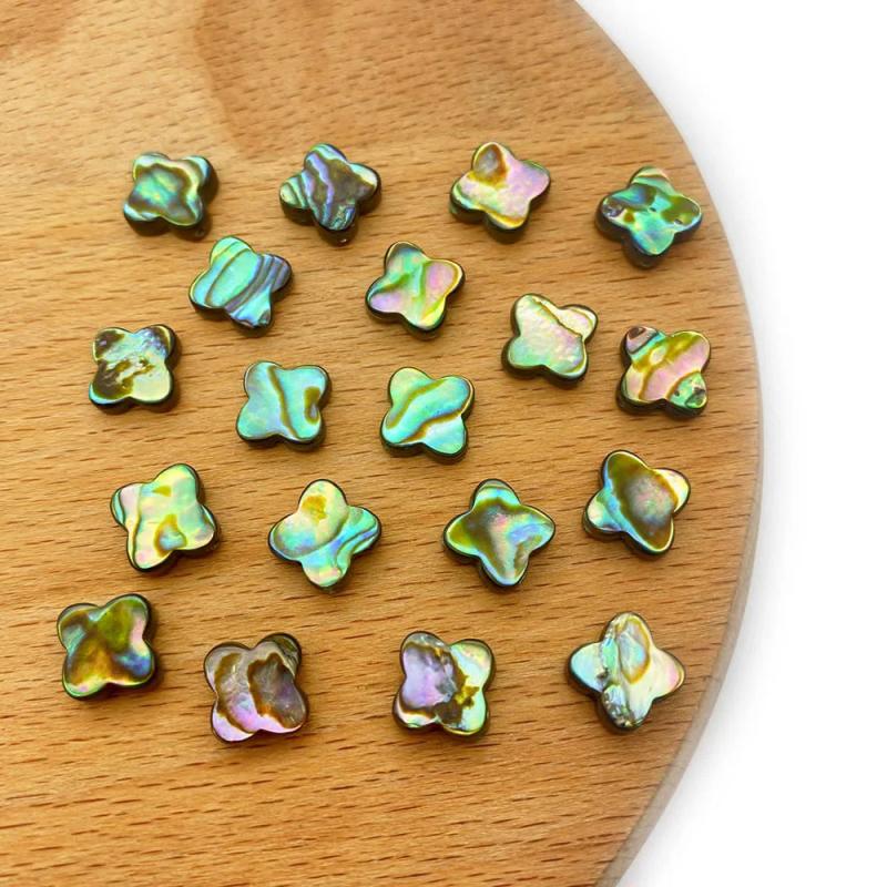2pcs/pack Natural Abalone Shell Beads 10/12mm DIY Necklace Bracelets