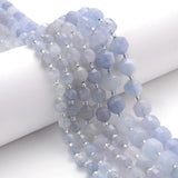 Faceted Aquamarines Spacer Beads 6-10mm Olive Shape Stone DIY