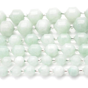 Burmese Jade Stone Beads Geometric Loose Beads Jewelry Making DIY 6/8/10mm