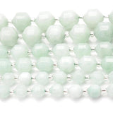 Burmese Jade Stone Beads Geometric Loose Beads Jewelry Making DIY 6/8/10mm
