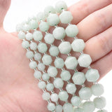 Burmese Jade Stone Beads Geometric Loose Beads Jewelry Making DIY 6/8/10mm