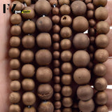 Copper Metallic Druzy Agates Beads 6/8/10/12mm Round