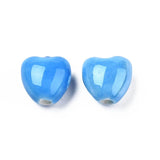 20pcs Porcelain Beads Heart Love Spacer Charm Beads for Jewelry Making DIY Craft