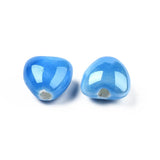 20pcs Porcelain Beads Heart Love Spacer Charm Beads for Jewelry Making DIY Craft