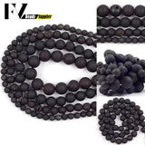 Natural Druzy Agates Beads 6/8/10/12mm Round Spacer
